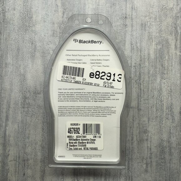 BLACKBERRY 6210 DC CAR Vehicle CHARGER MINI USB For 6510/7510 7210/30/80 New - Picture 3 of 7